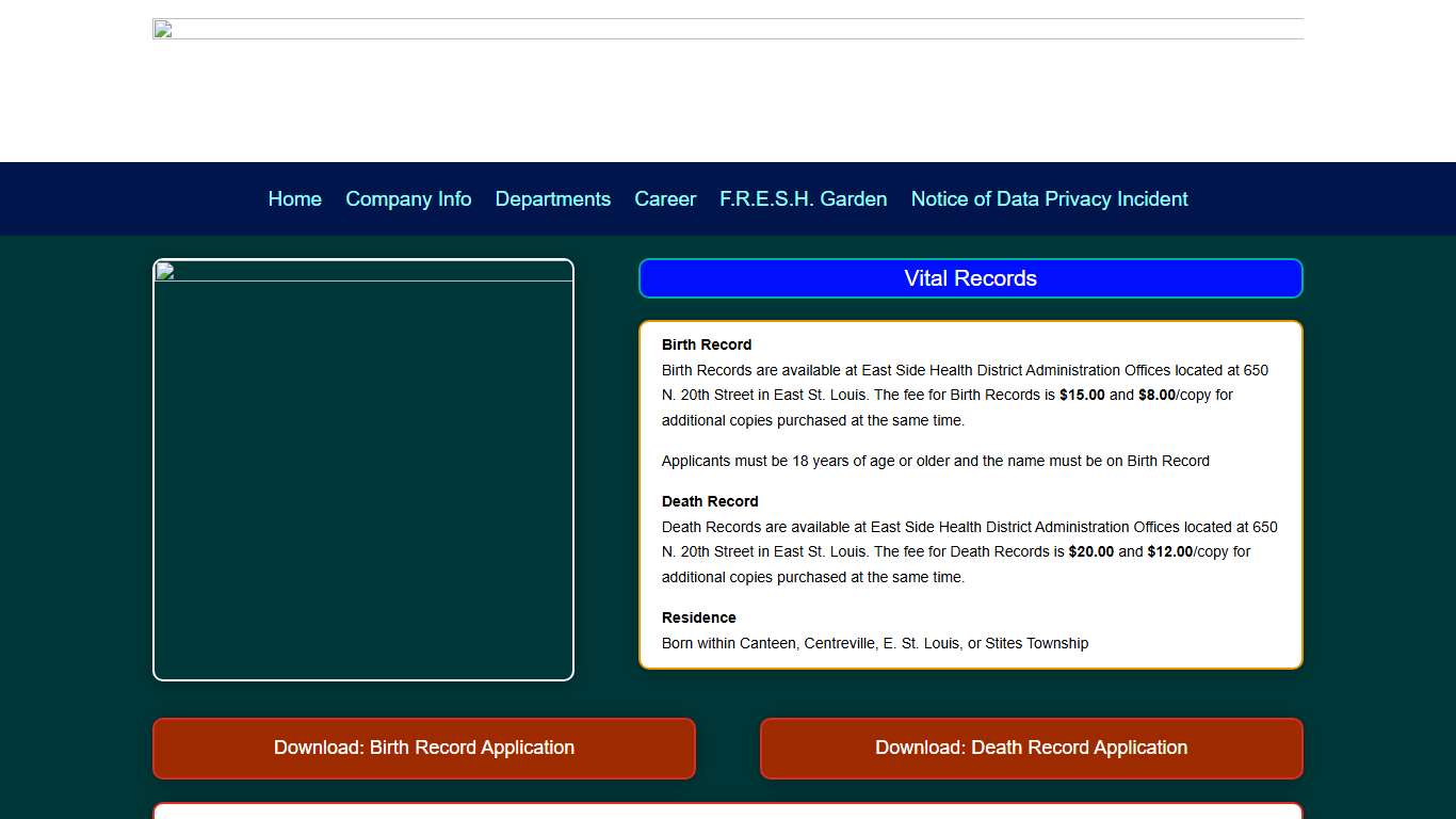 Vital Records East Side Health District