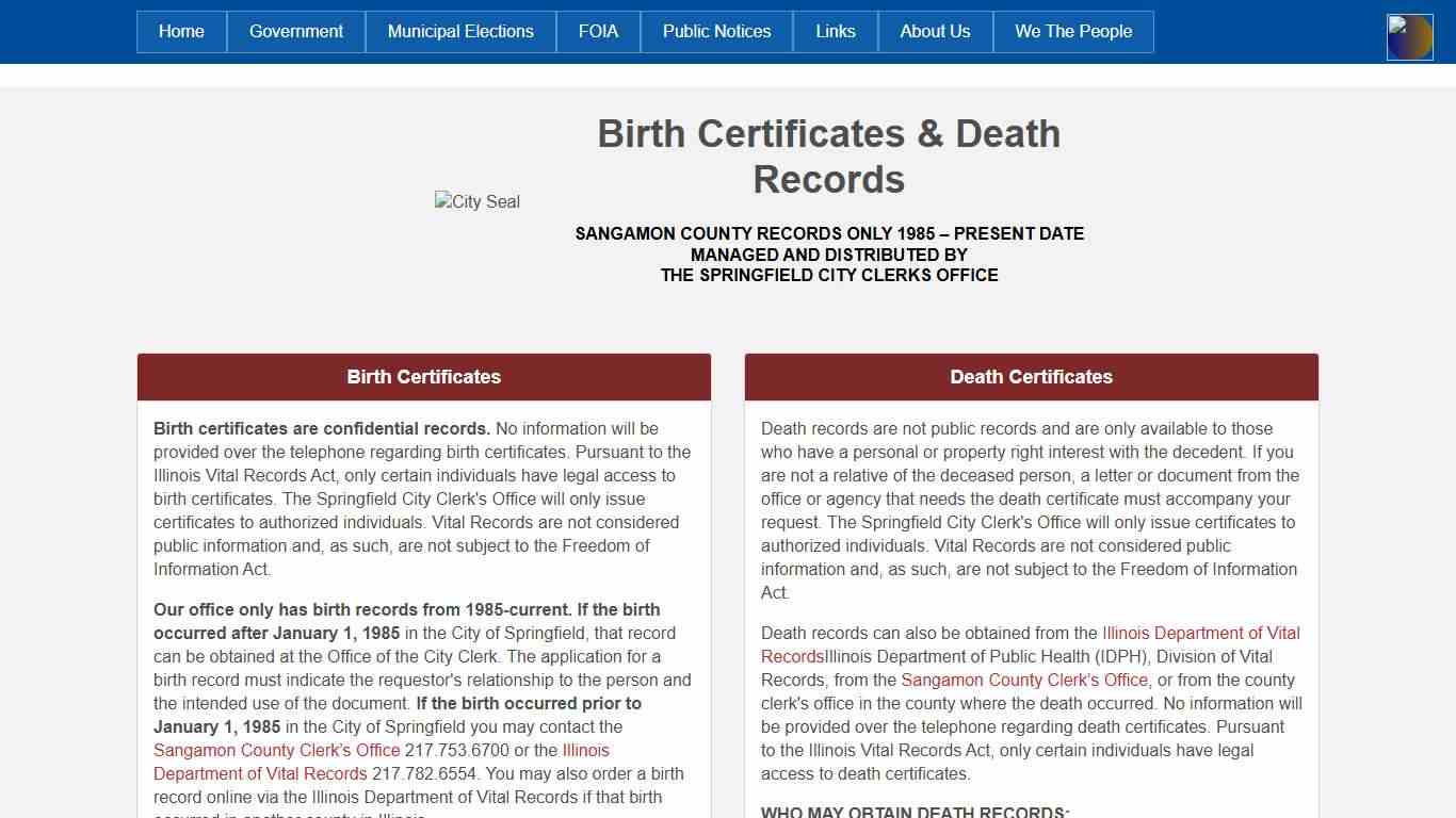 Springfield Illinois City Clerk